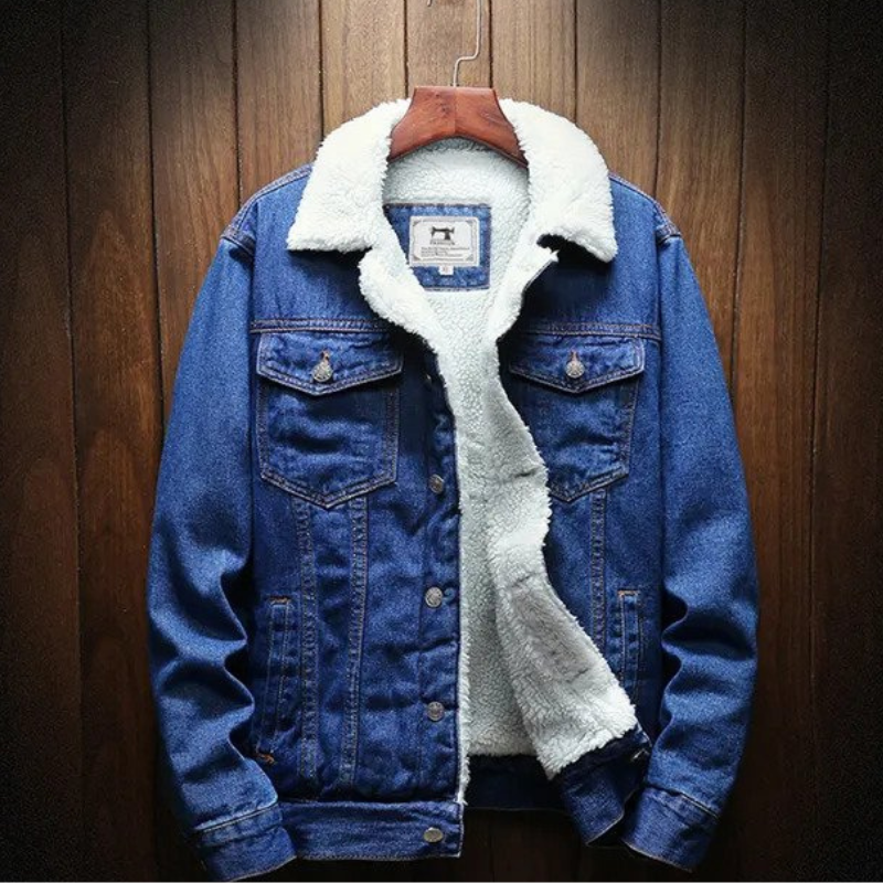 Grant | Men's Winter Sherpa Lined Denim Jacket Trucker