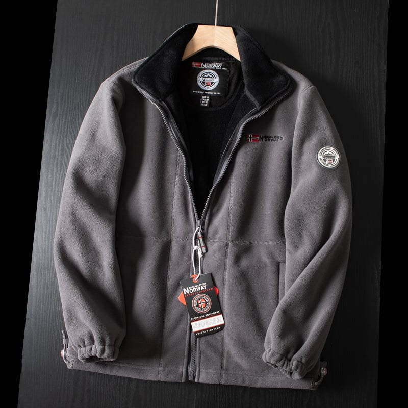 Men's Fleece Jacket Full Zip High Collar