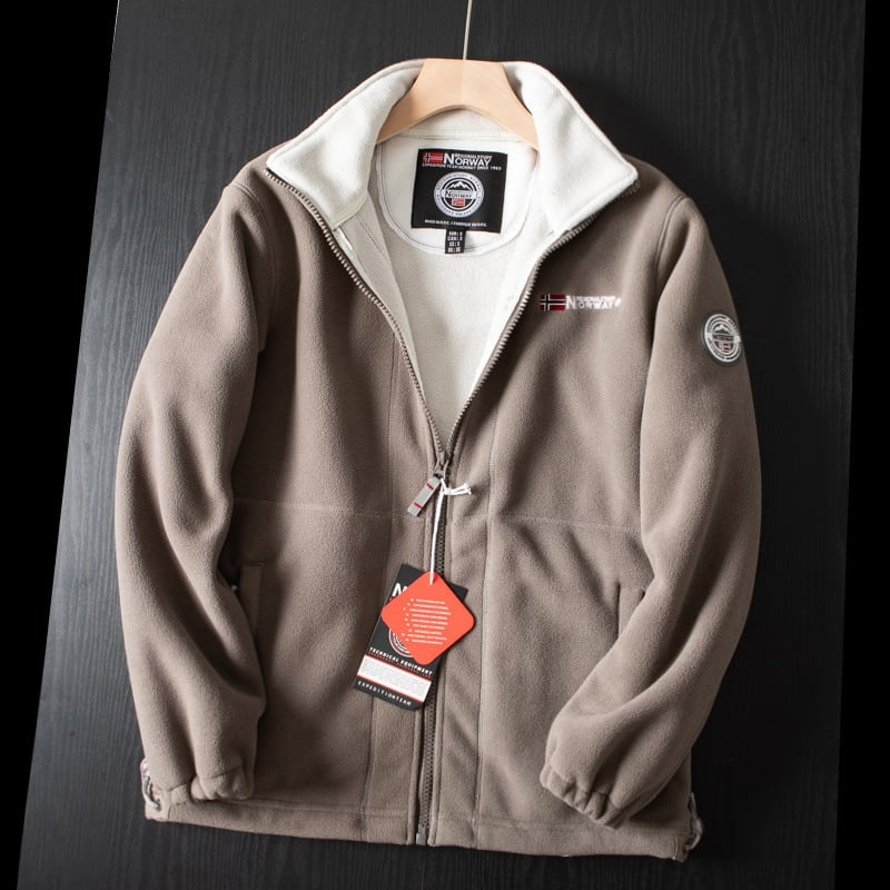 Men's Fleece Jacket Full Zip High Collar
