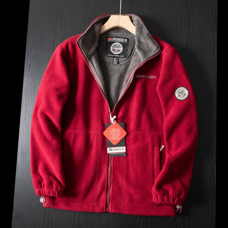 Men's Fleece Jacket Full Zip High Collar