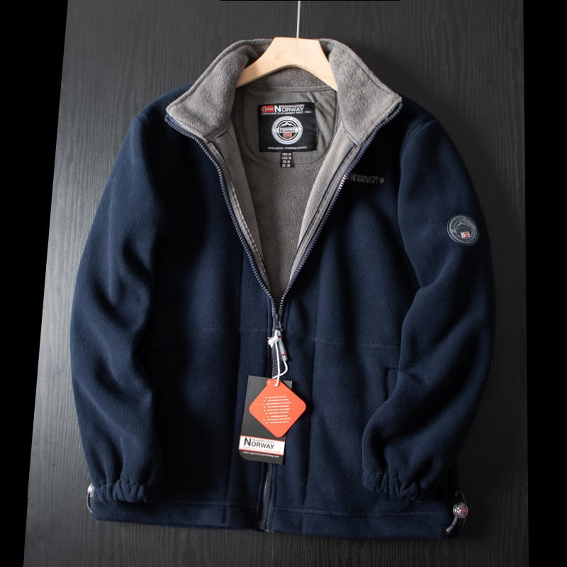 Men's Fleece Jacket Full Zip High Collar