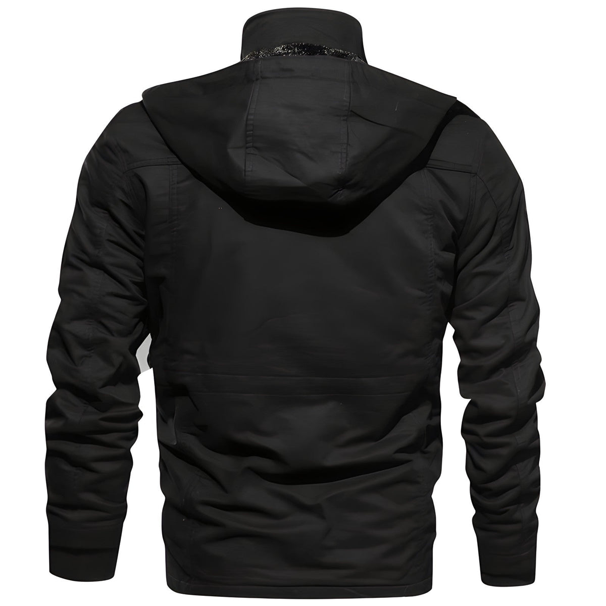 Men's Lined Military Jacket Multi Pocket Winter Field Coat