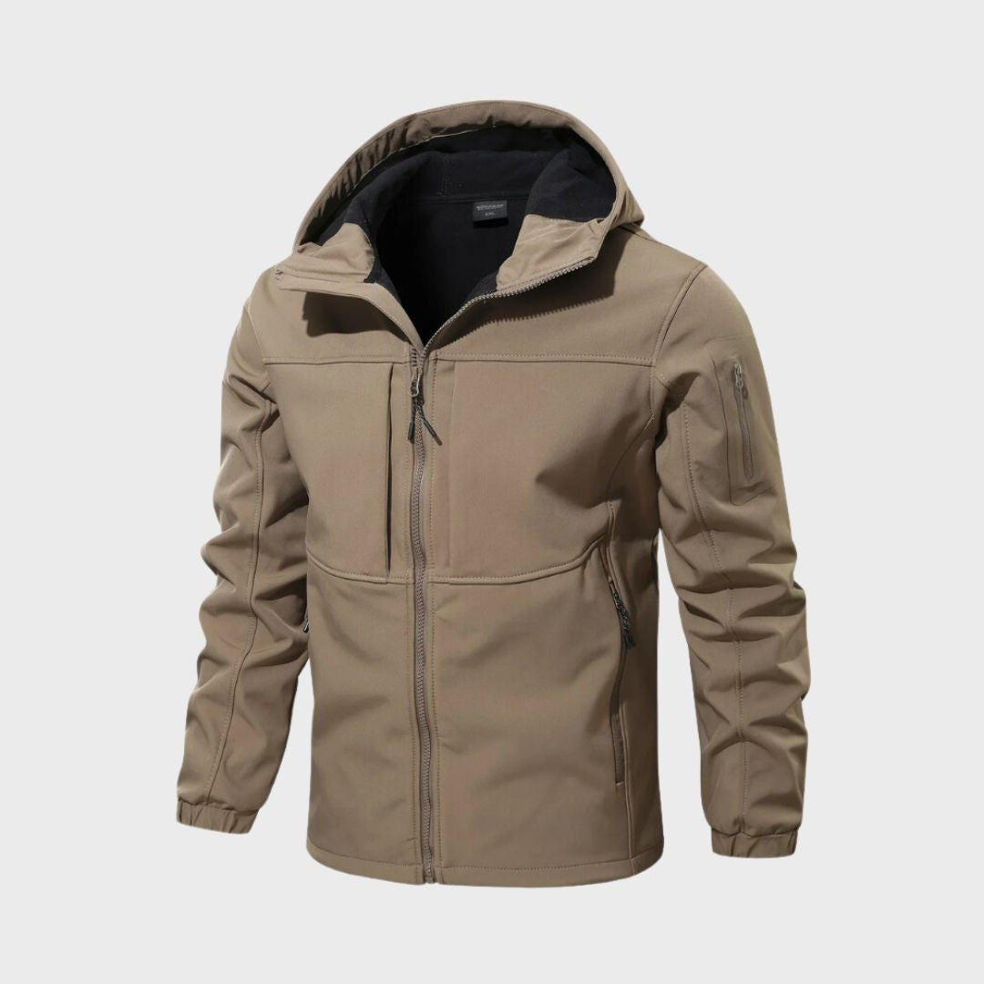 Caleb | Men's Softshell Anorak Jacket Hooded Zip Pockets