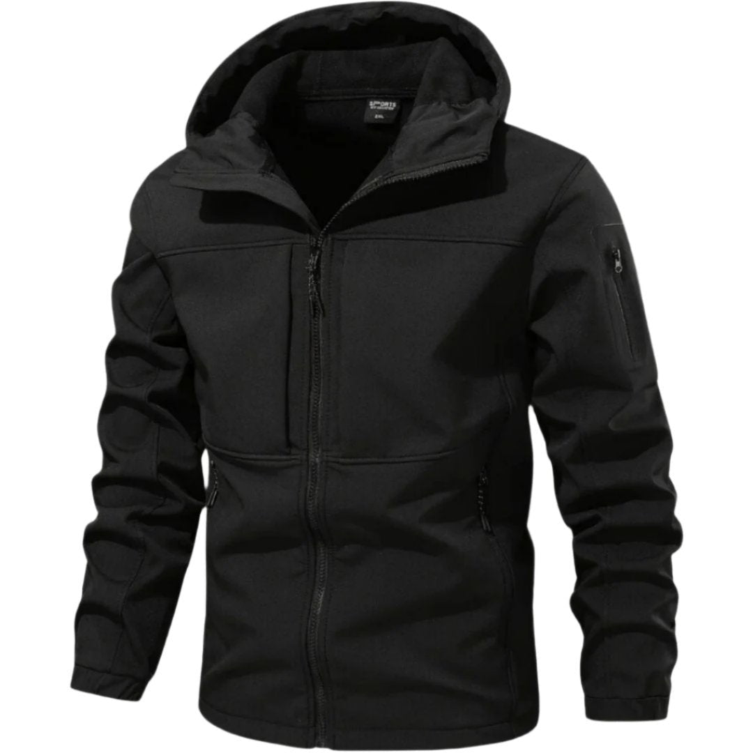 Caleb | Men's Softshell Anorak Jacket Hooded Zip Pockets