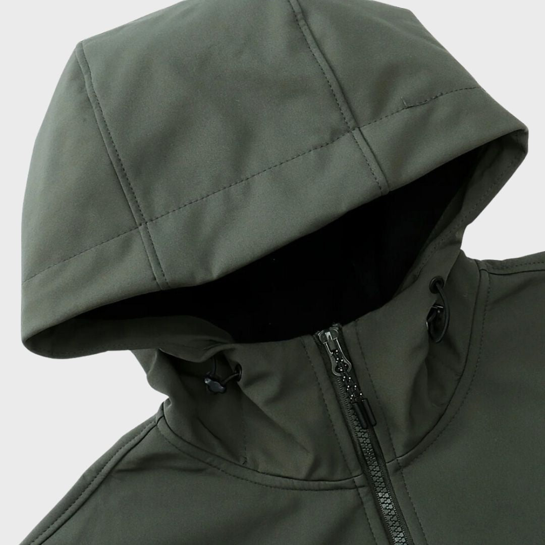 Caleb | Men's Softshell Anorak Jacket Hooded Zip Pockets