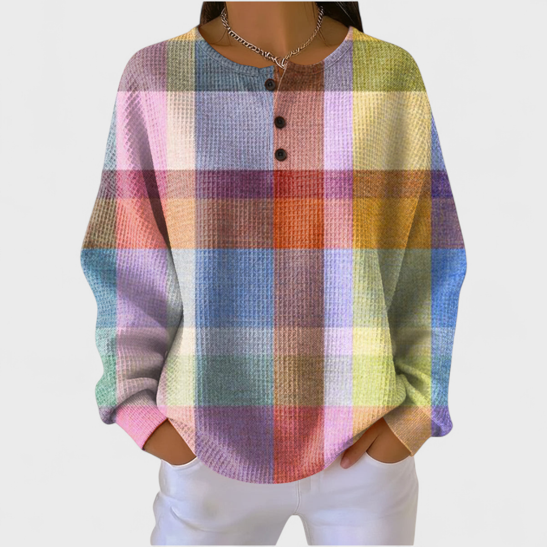 Ava | Women's Christmas Sweatshirt Long Sleeve Holiday Print