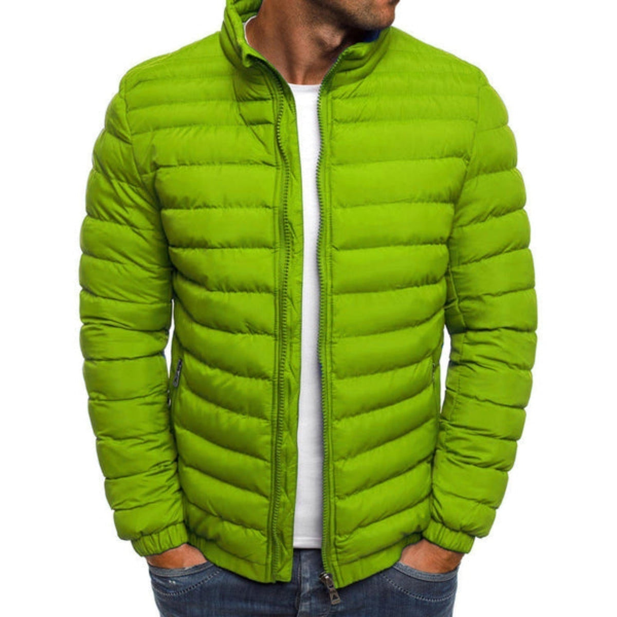 Alexander | Men's Lightweight Puffer Jacket Stand Collar Zip Up