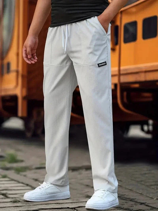 Elias | Men's Straight Leg Sweatpants Elastic Waist