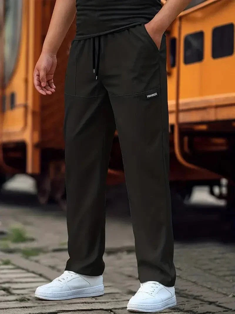 Elias | Men's Straight Leg Sweatpants Elastic Waist