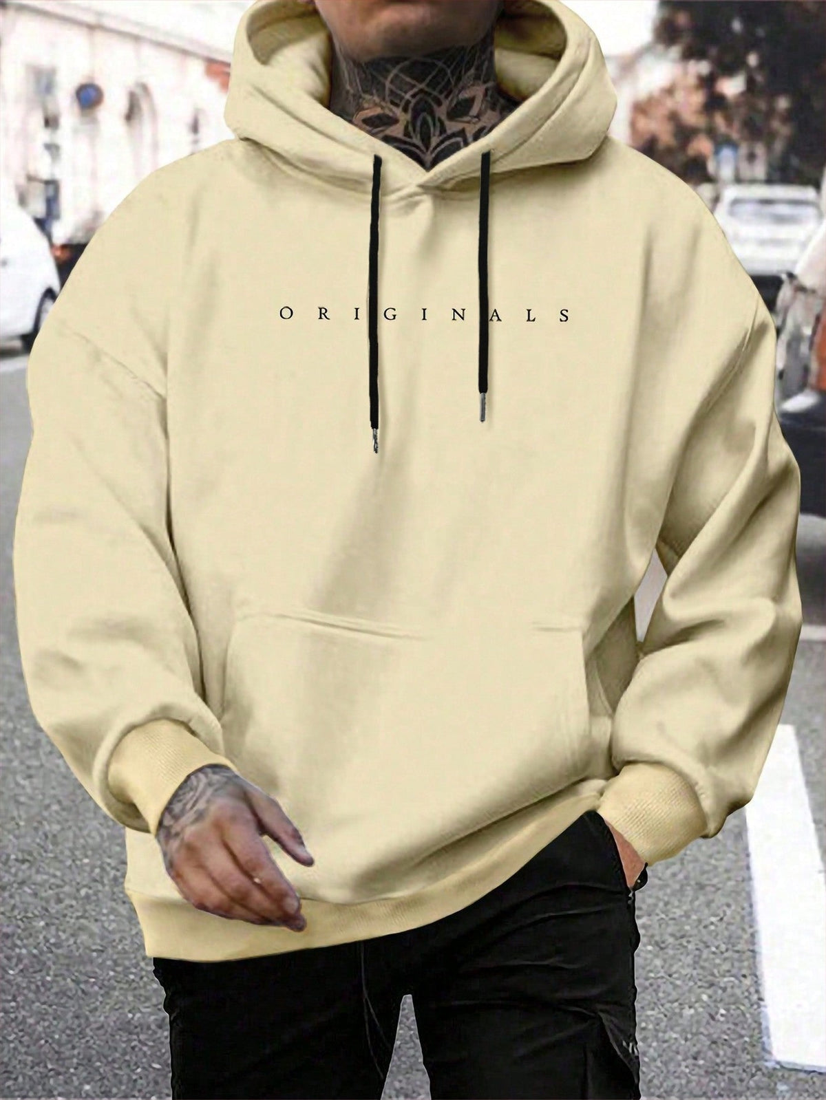 Daniel | Men's Oversized Hoodie Pullover Sweatshirt Kangaroo Pocket