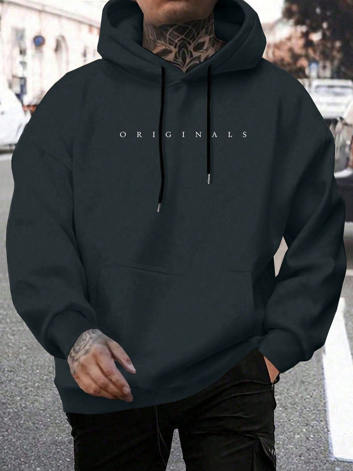 Daniel | Men's Oversized Hoodie Pullover Sweatshirt Kangaroo Pocket