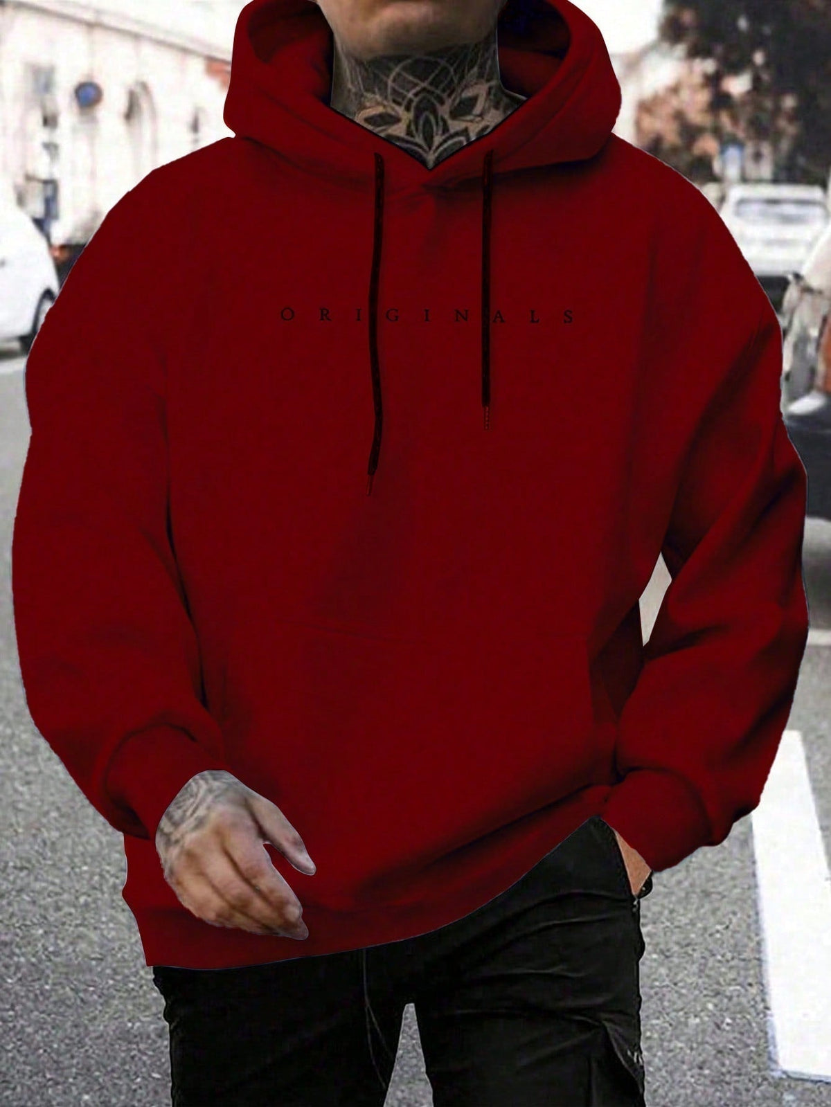Daniel | Men's Oversized Hoodie Pullover Sweatshirt Kangaroo Pocket