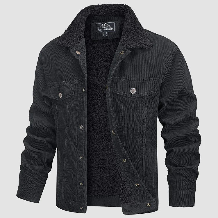 Men's Sherpa Lined Corduroy Jacket Winter