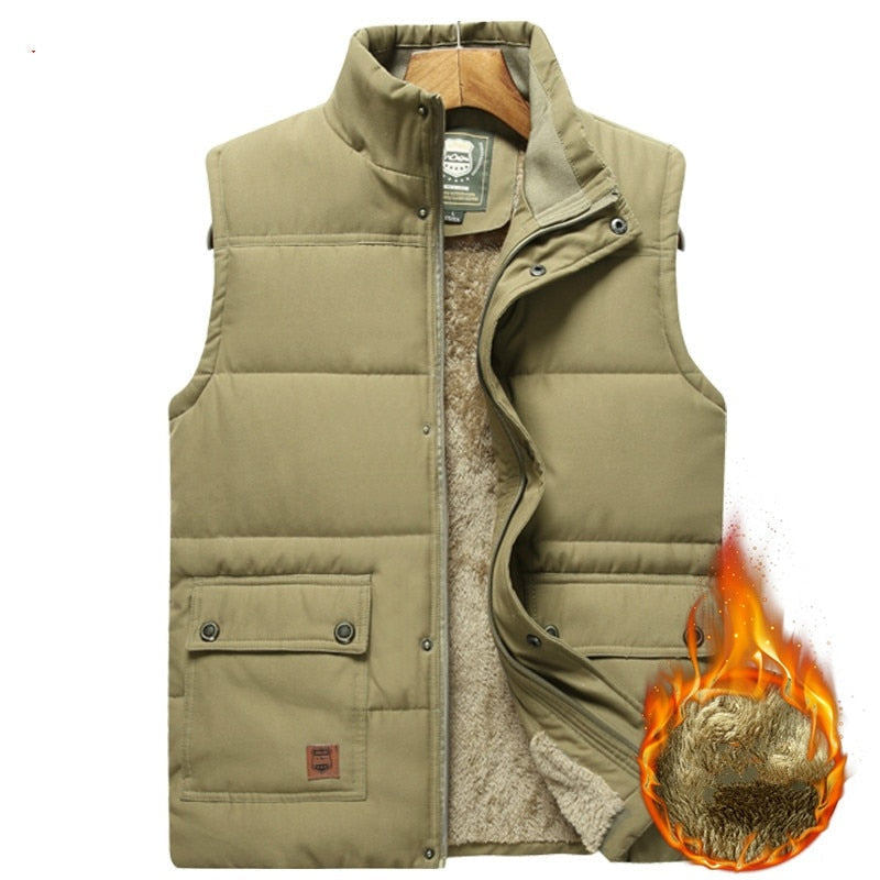 Landon | Men's Thermal Puffer Vest Lined High Collar