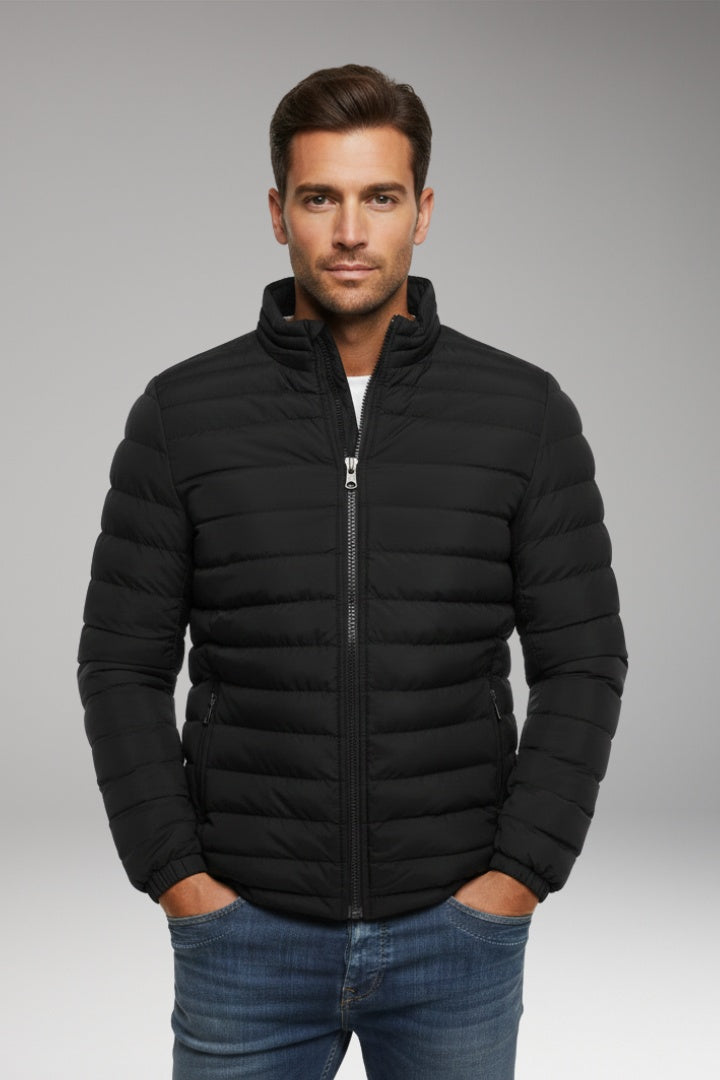 Victor | Men's Lightweight Quilted Puffer Jacket Stand Collar Zip Up