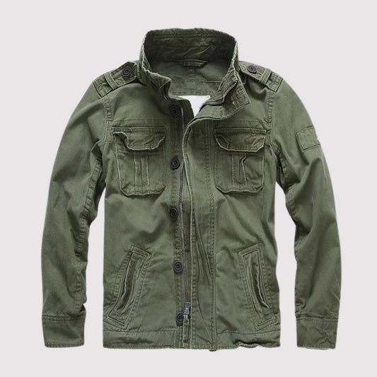 Raymond | Men's Cotton Military Jacket Cargo Pockets Field Coat