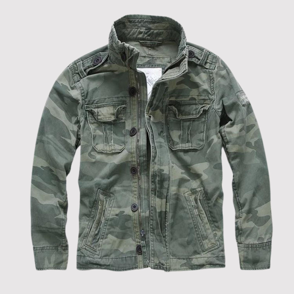 Raymond | Men's Cotton Military Jacket Cargo Pockets Field Coat