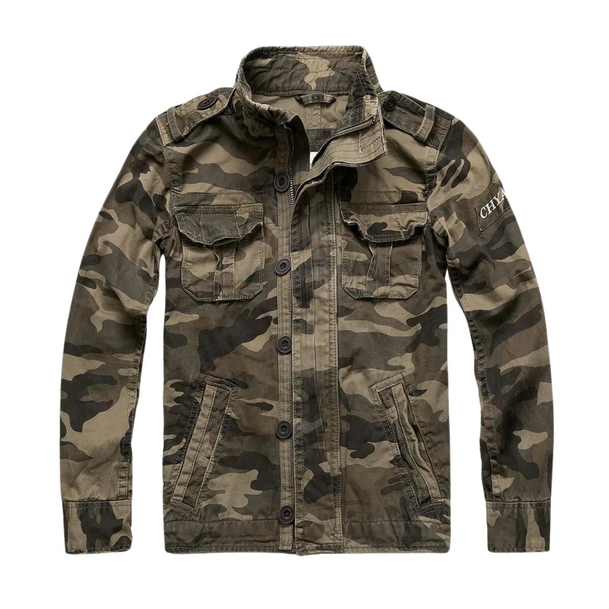 Raymond | Men's Cotton Military Jacket Cargo Pockets Field Coat