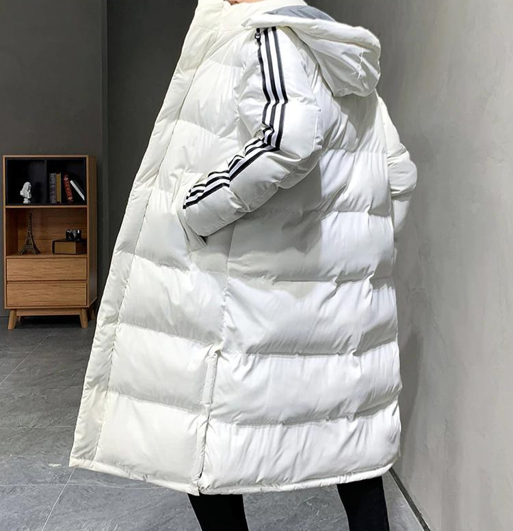Eric | Men's Long Winter Puffer Coat Hooded Quilted