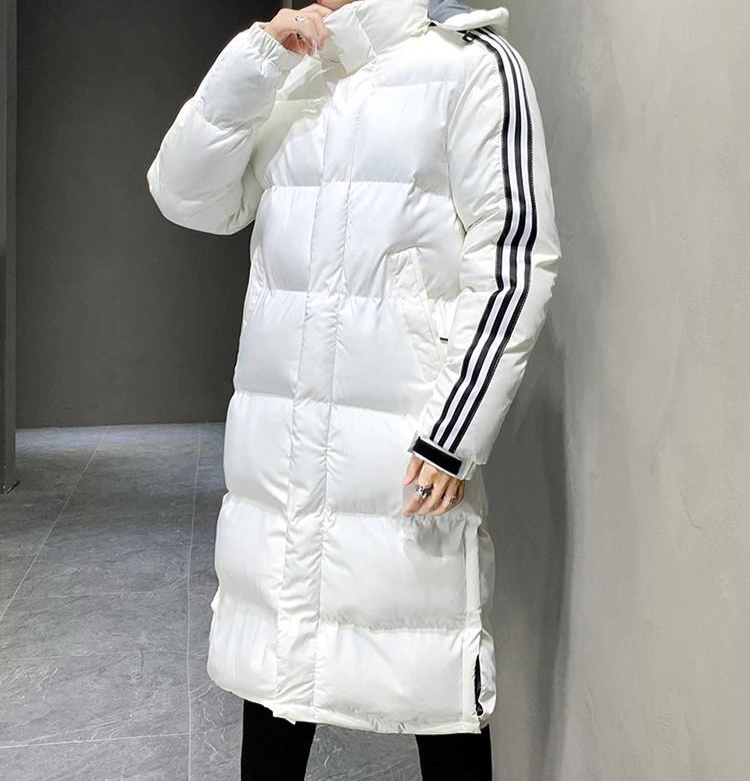 Eric | Men's Long Winter Puffer Coat Hooded Quilted