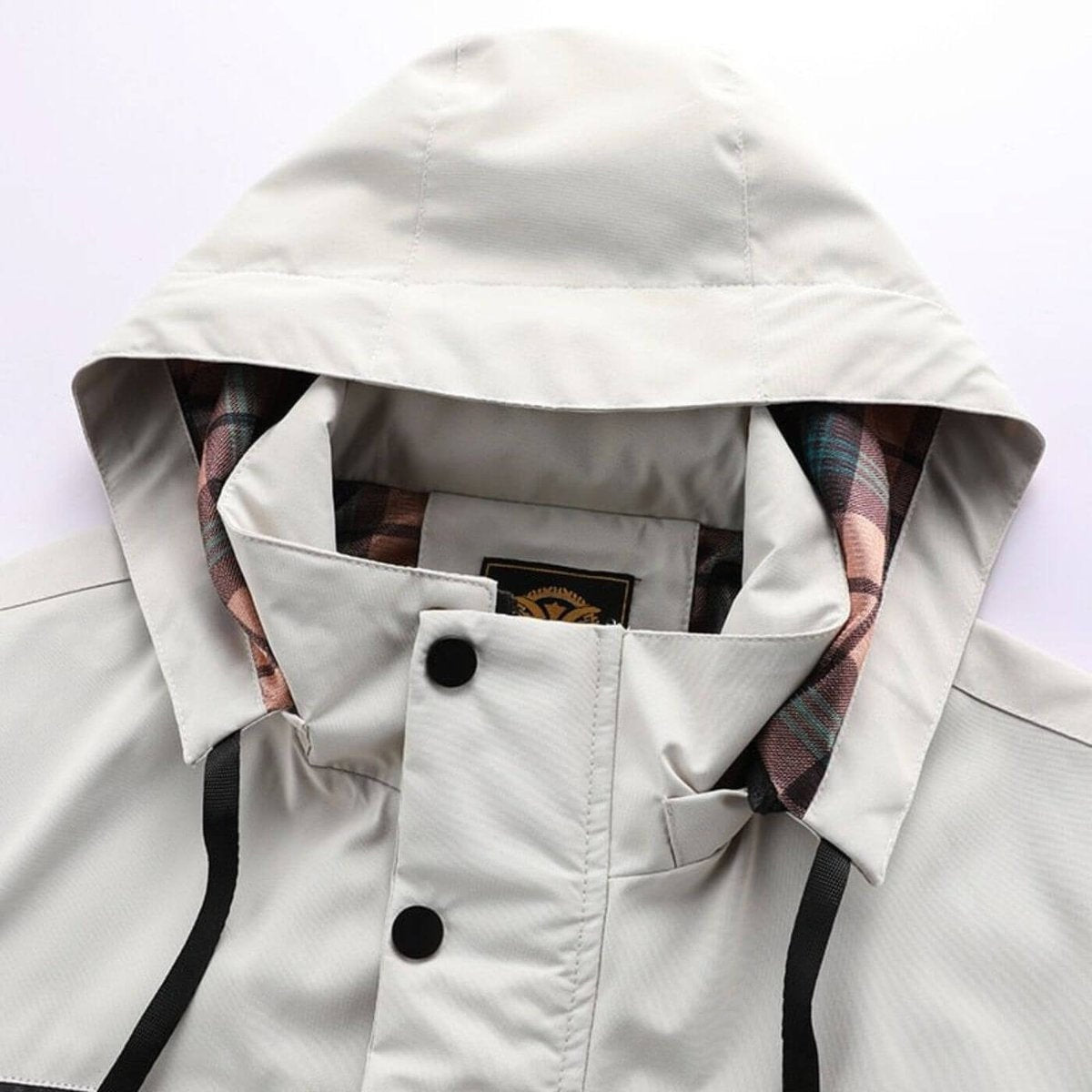 Men's Waterproof Rain Jacket Hooded Multi Pocket