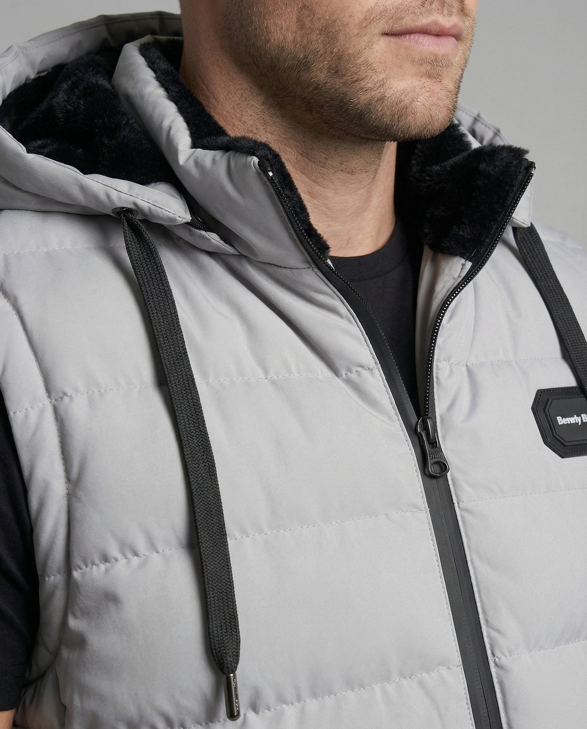 Adrian | Men's Hooded Puffer Vest Sleeveless Quilted