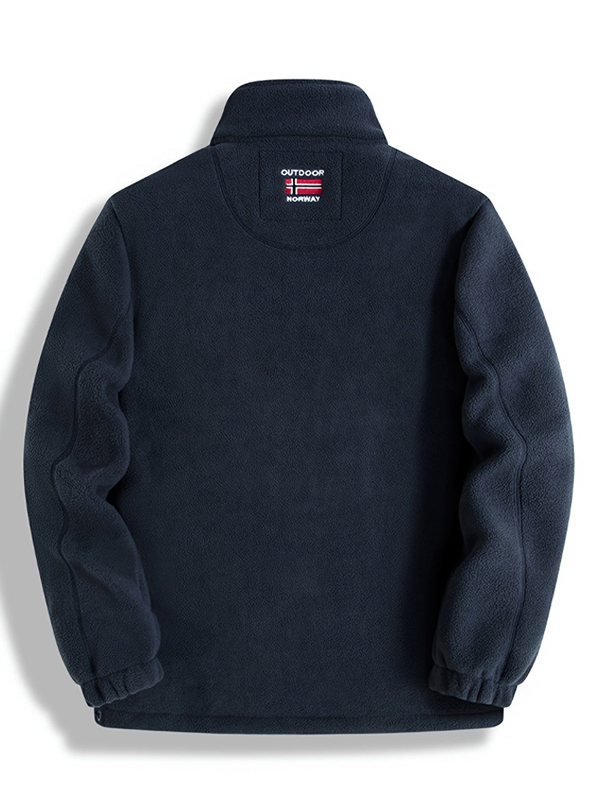 Men's Fleece Jacket Full Zip Stand Collar