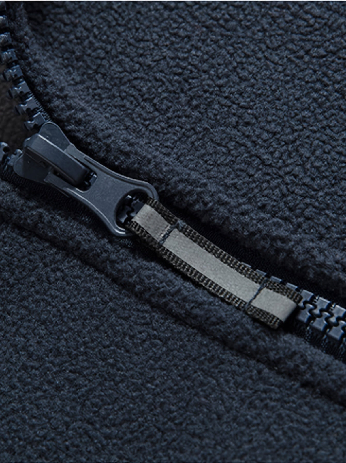 Men's Fleece Jacket Full Zip Stand Collar