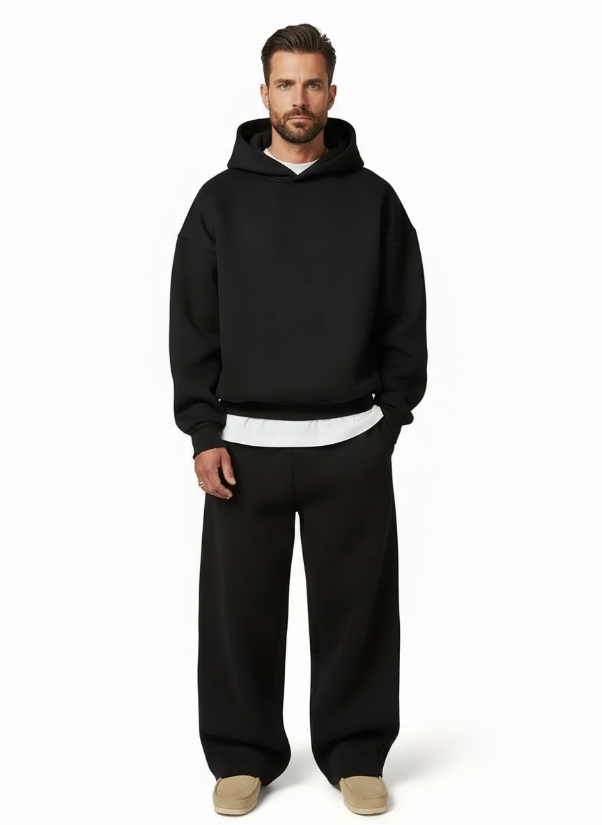 Wyatt | Men's Hooded Sweatsuit Straight Leg 2 Piece