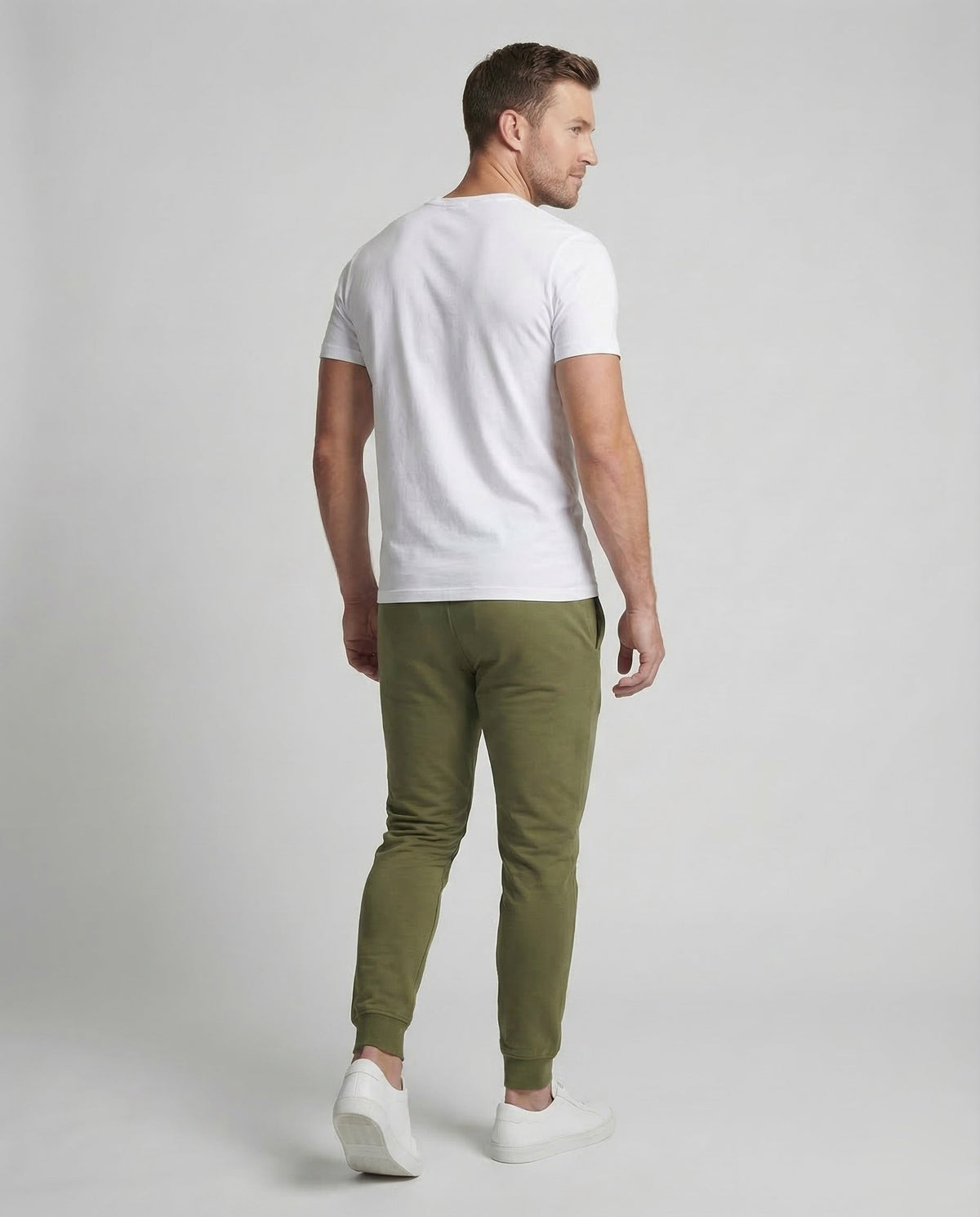 Men's Cotton Sweatpants Tapered Cuffed Joggers